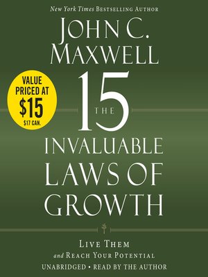 cover image of The 15 Invaluable Laws of Growth